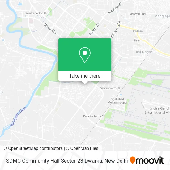 SDMC Community Hall-Sector 23 Dwarka map