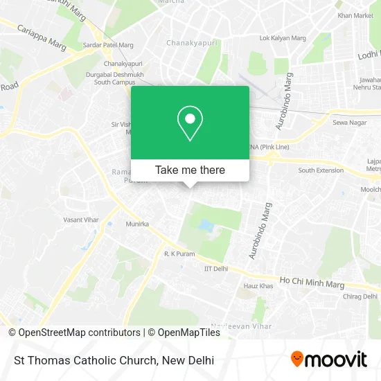 St Thomas Catholic Church map
