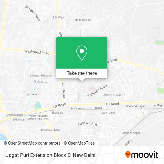 Jagat Puri Extension-Block D map