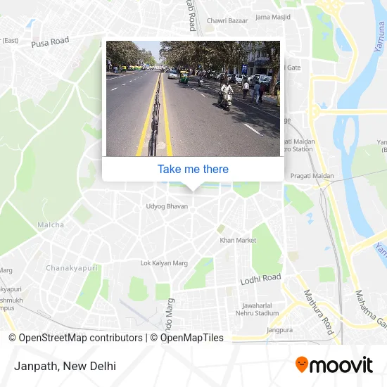 Janpath map