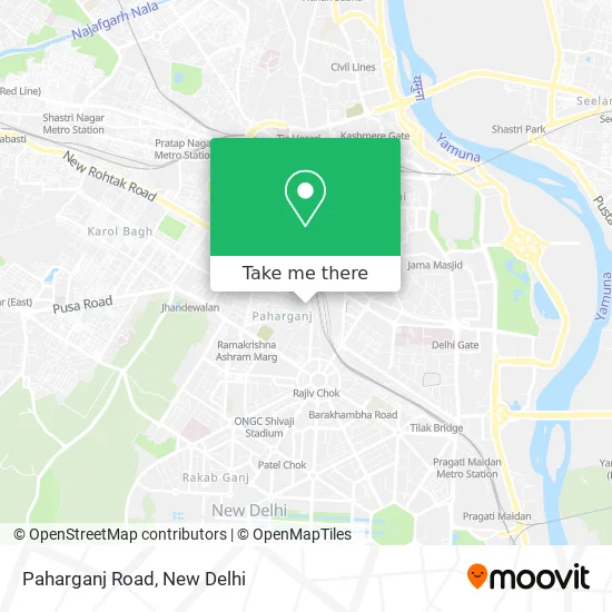 Paharganj Road map