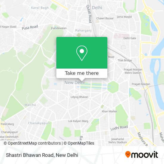 Shastri Bhawan Road map