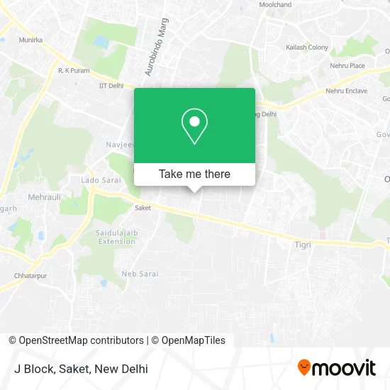 J Block, Saket map