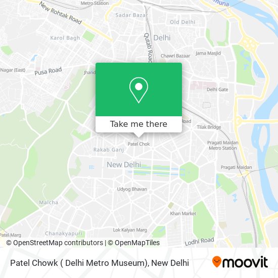 Patel Chowk ( Delhi Metro Museum) map