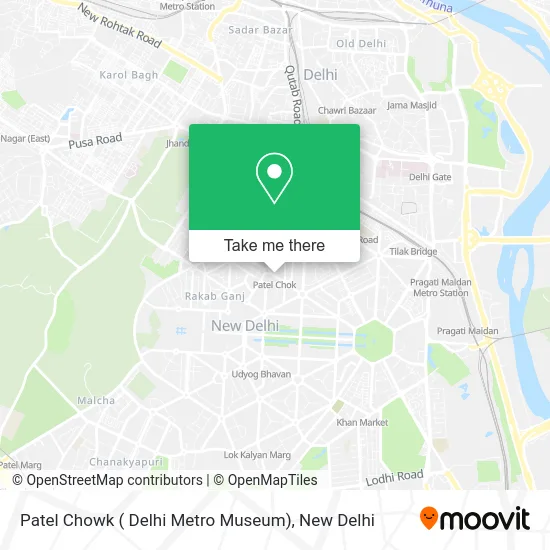 Patel Chowk ( Delhi Metro Museum) map