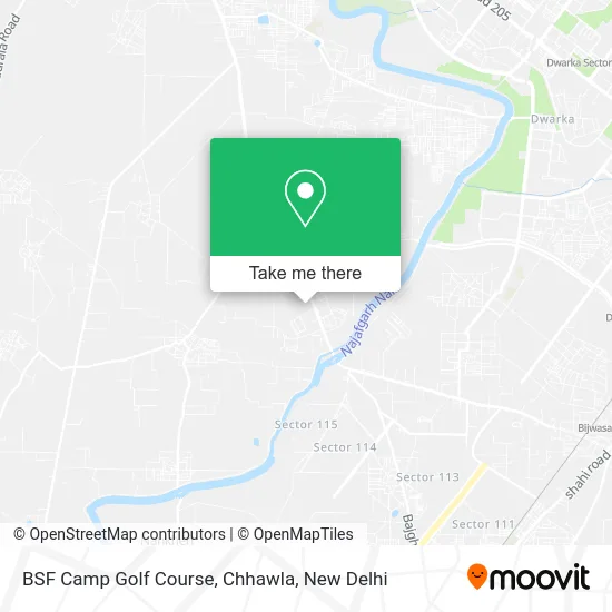 BSF Camp Golf Course, Chhawla map