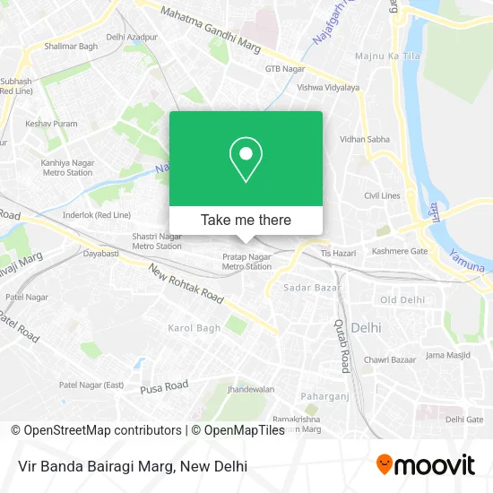 Vir Banda Bairagi Marg map