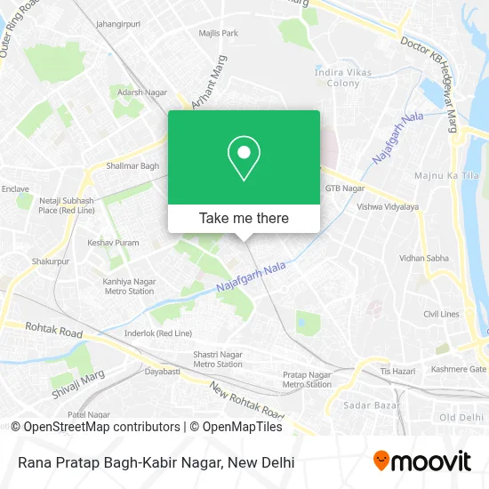 Rana Pratap Bagh-Kabir Nagar map