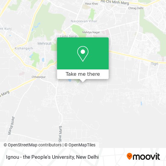 Ignou - the People's University map