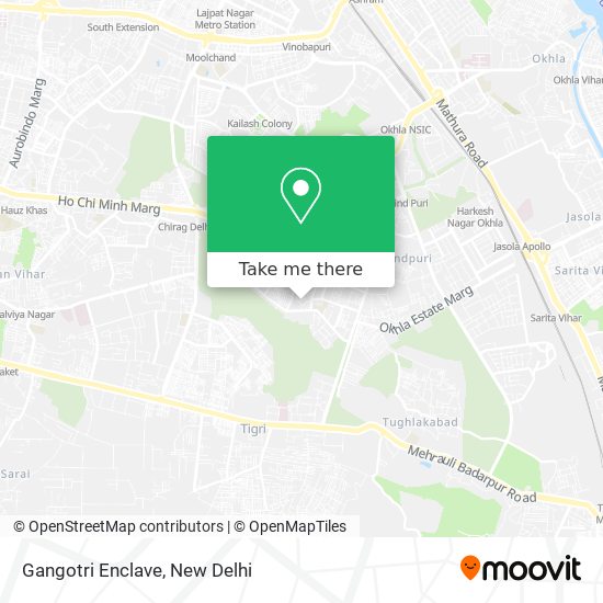 Gangotri Enclave map