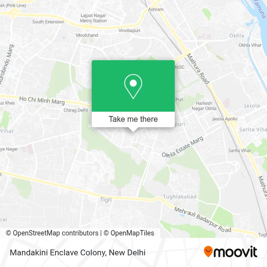 Mandakini Enclave Colony map