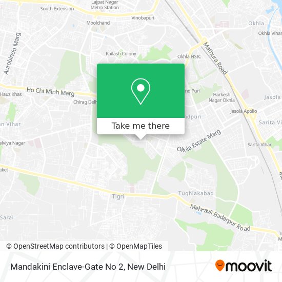 Mandakini Enclave-Gate No 2 map