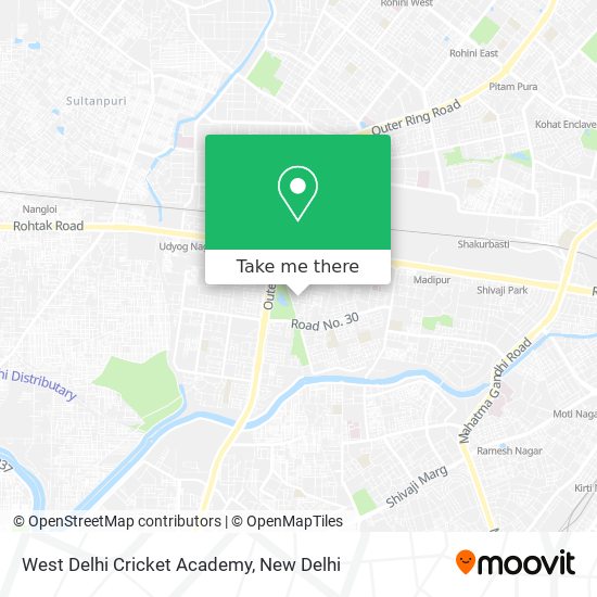 West Delhi Cricket Academy map