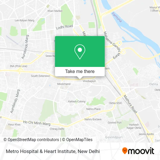 Metro Hospital & Heart Institute map