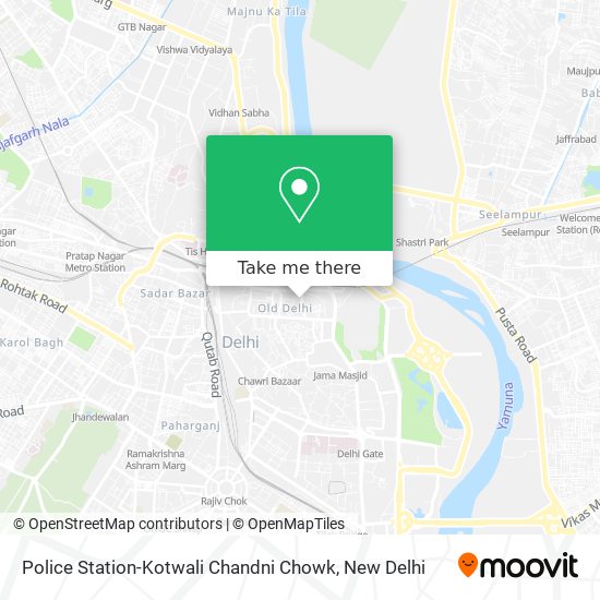 Police Station-Kotwali Chandni Chowk map
