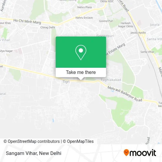 Sangam Vihar map