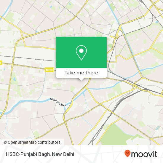 HSBC-Punjabi Bagh map