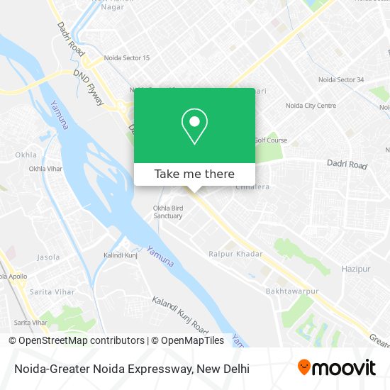 Noida-Greater Noida Expressway map