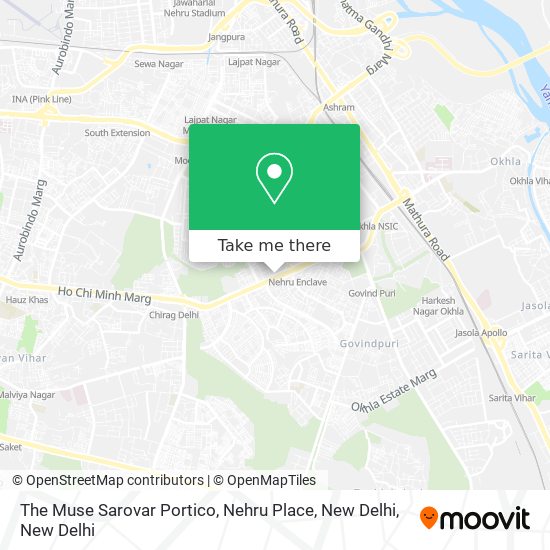 The Muse Sarovar Portico, Nehru Place, New Delhi map
