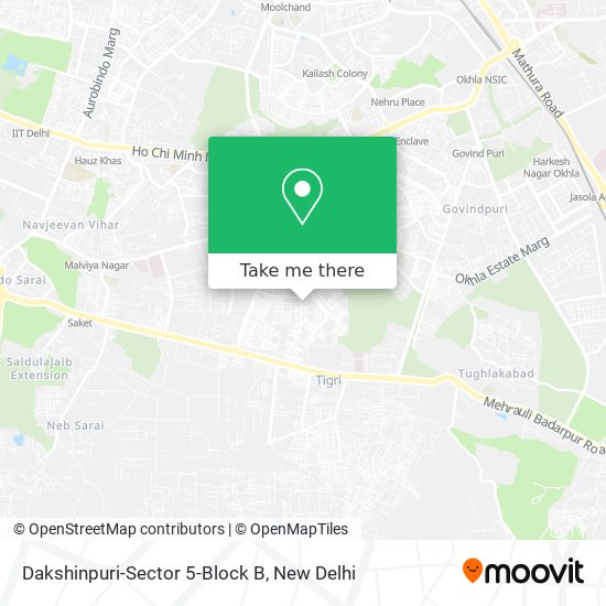 Dakshinpuri-Sector 5-Block B map