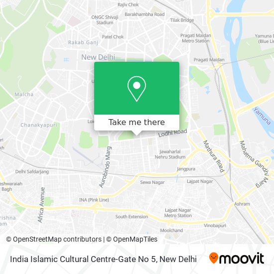 India Islamic Cultural Centre-Gate No 5 map