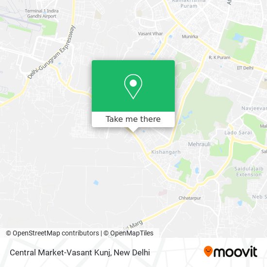 Central Market-Vasant Kunj map