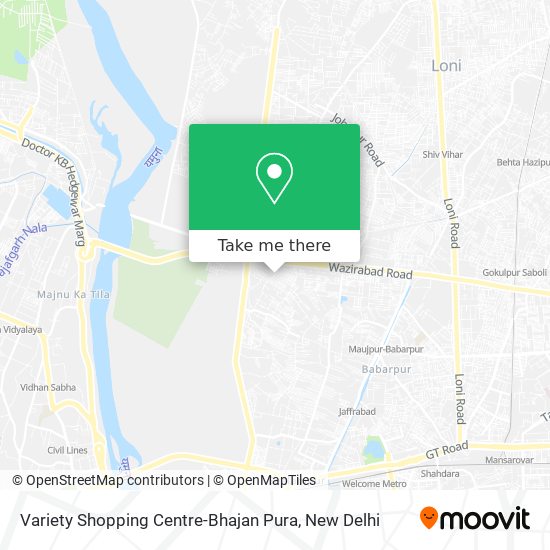 Variety Shopping Centre-Bhajan Pura map