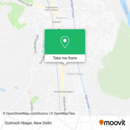 Subhash Nagar map