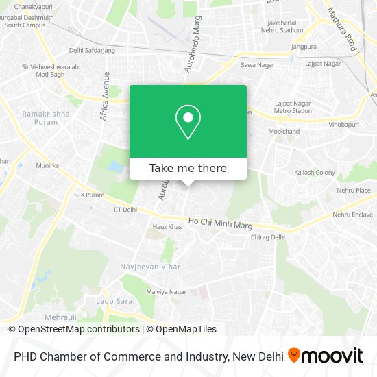 PHD Chamber of Commerce and Industry map