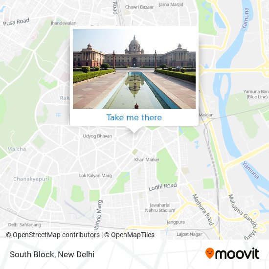 South Block map