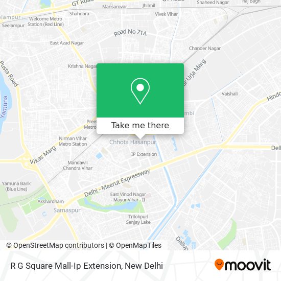 R G Square Mall-Ip Extension map