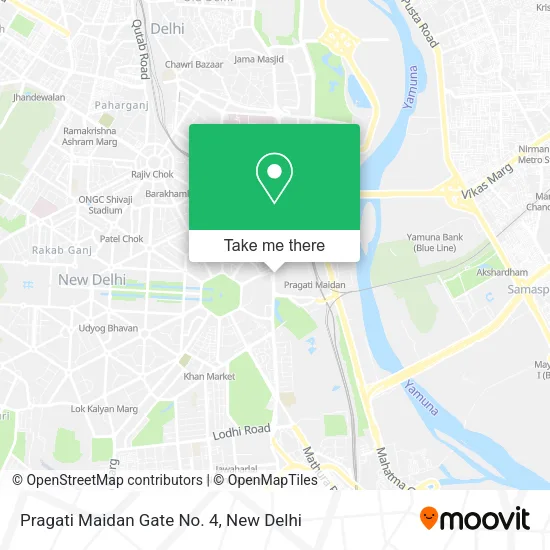 Pragati Maidan Gate No. 4 map