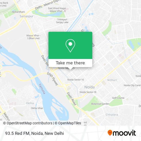 93.5 Red FM, Noida map