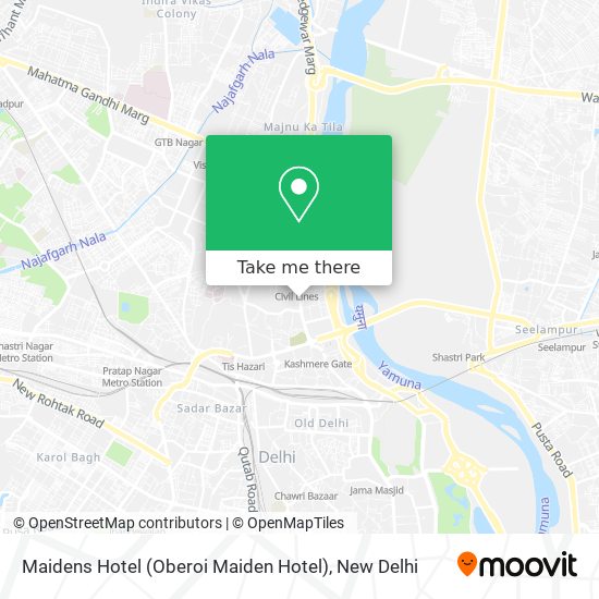 Maidens Hotel (Oberoi Maiden Hotel) map