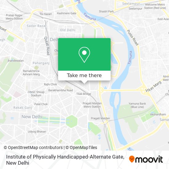 Institute of Physically Handicapped-Alternate Gate map