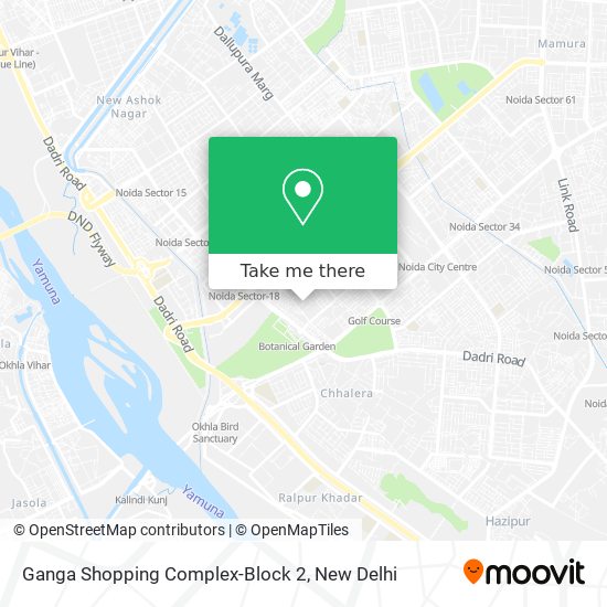 Ganga Shopping Complex-Block 2 map