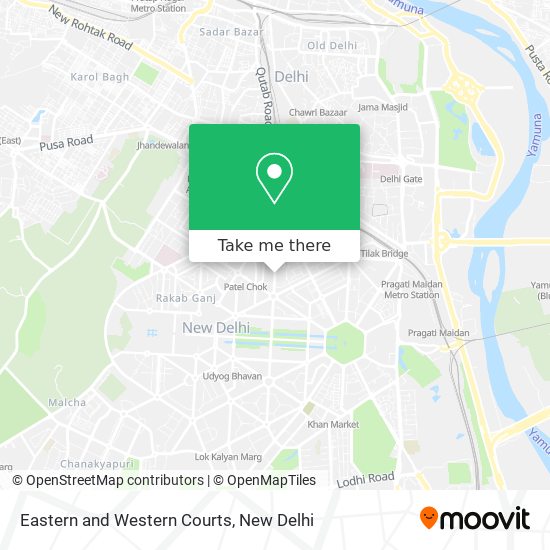 Eastern and Western Courts map