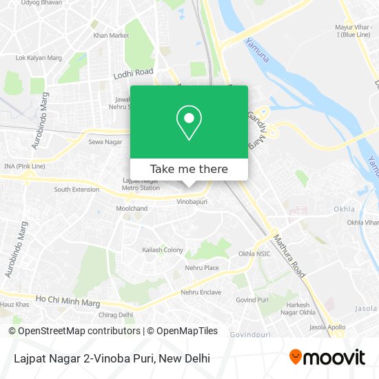 Lajpat Nagar 2-Vinoba Puri map