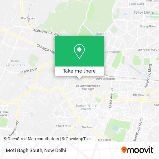 Moti Bagh South map