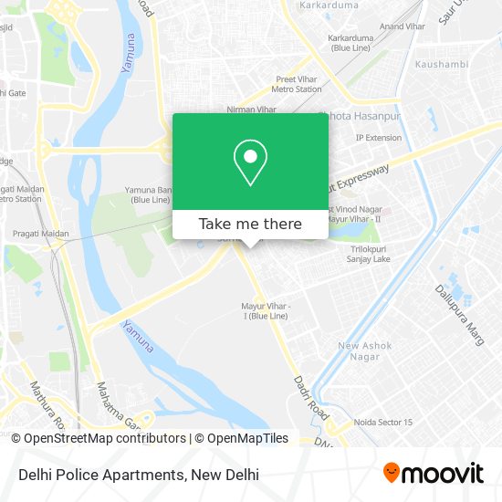 Delhi Police Apartments map