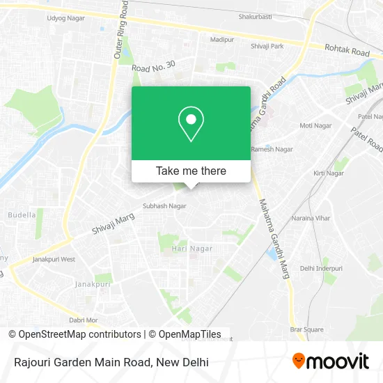 Rajouri Garden Main Road map