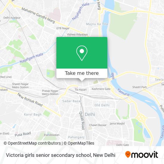 Victoria girls senior secondary school map