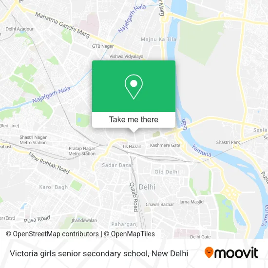 Victoria girls senior secondary school map