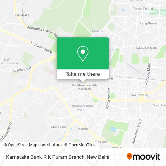 Karnataka Bank-R K Puram Branch map