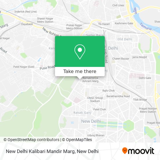 New Delhi Kalibari Mandir Marg map