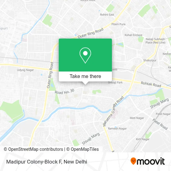 Madipur Colony-Block F map