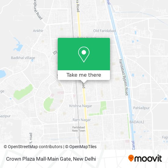 Crown Plaza Mall-Main Gate map