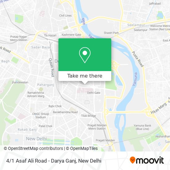 4/1 Asaf Ali Road - Darya Ganj map