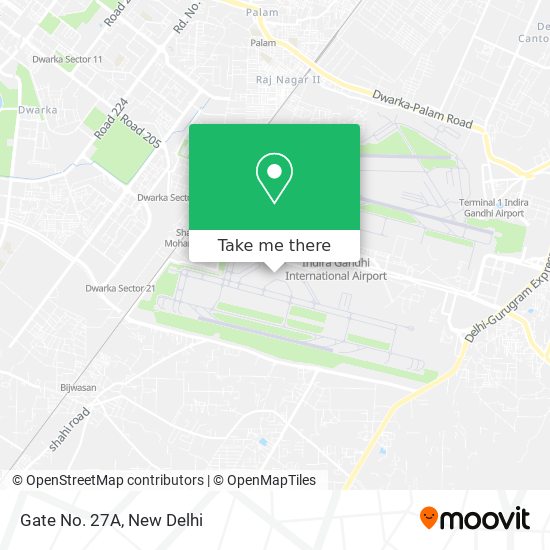 How to get to Gate No. 27A in Delhi by Bus or Metro?