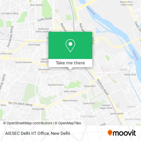 AIESEC Delhi IIT Office map